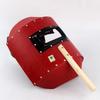 Red Steel Welding Face Shield, Anti-UV, Semi-Automatic, Waterproof
