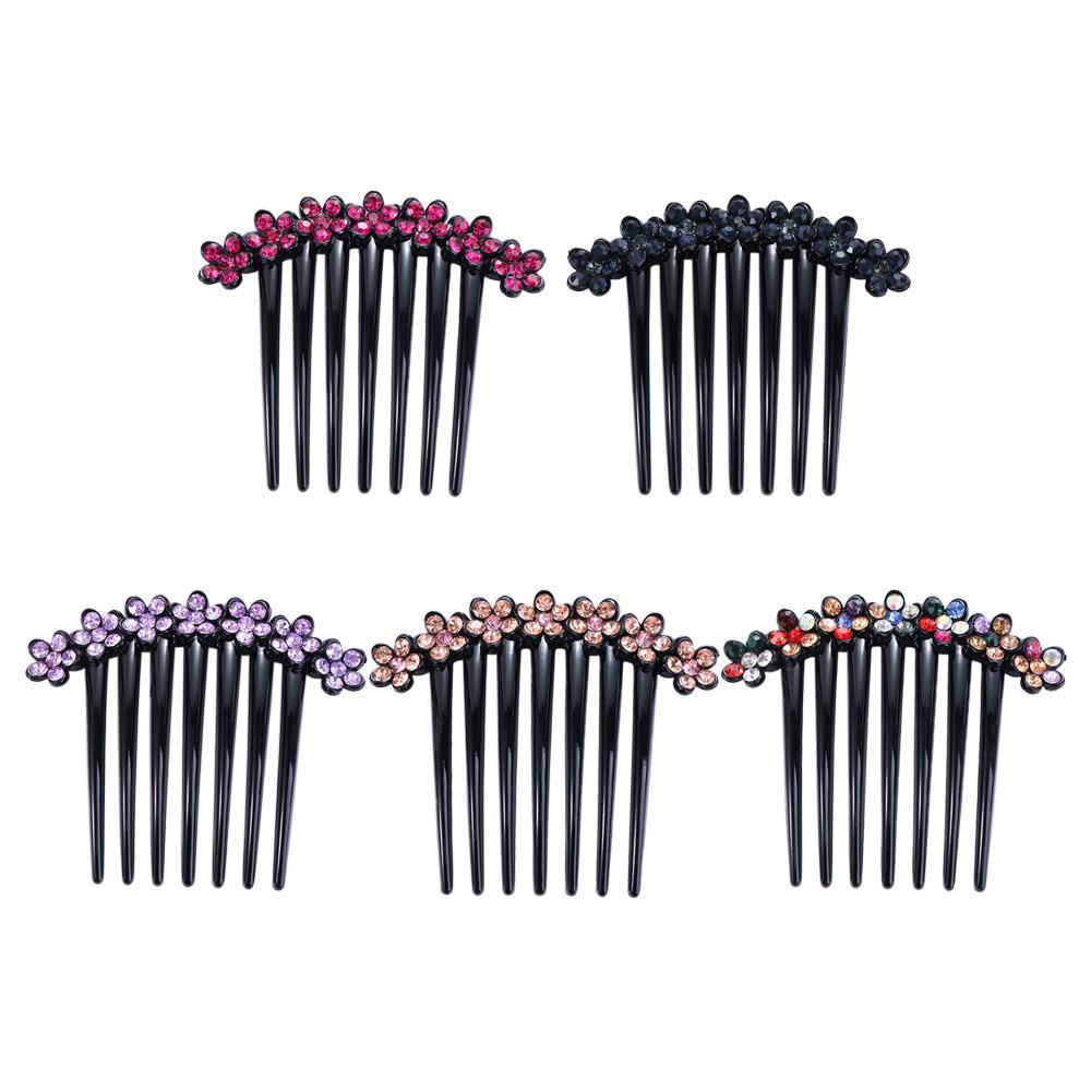 Ponytail Holder For Girls Korean Barrettes Crystal Hair Clips Women Hair Comb Mother Headwear