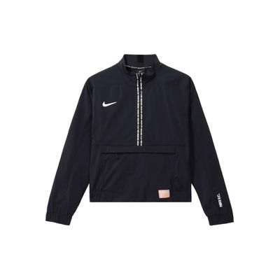 Logo Print Half-Zip Jacket Women Jackets Black CI1512-010