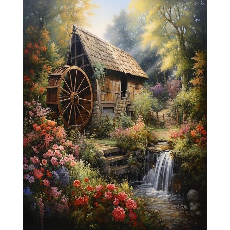 

Полная круглая алмазная картина Луна 5D Diy Вышивка Пейзаж Мозаика Ручная работа Рукоделие Для Декора Стены Дома Full Round 20x30CM