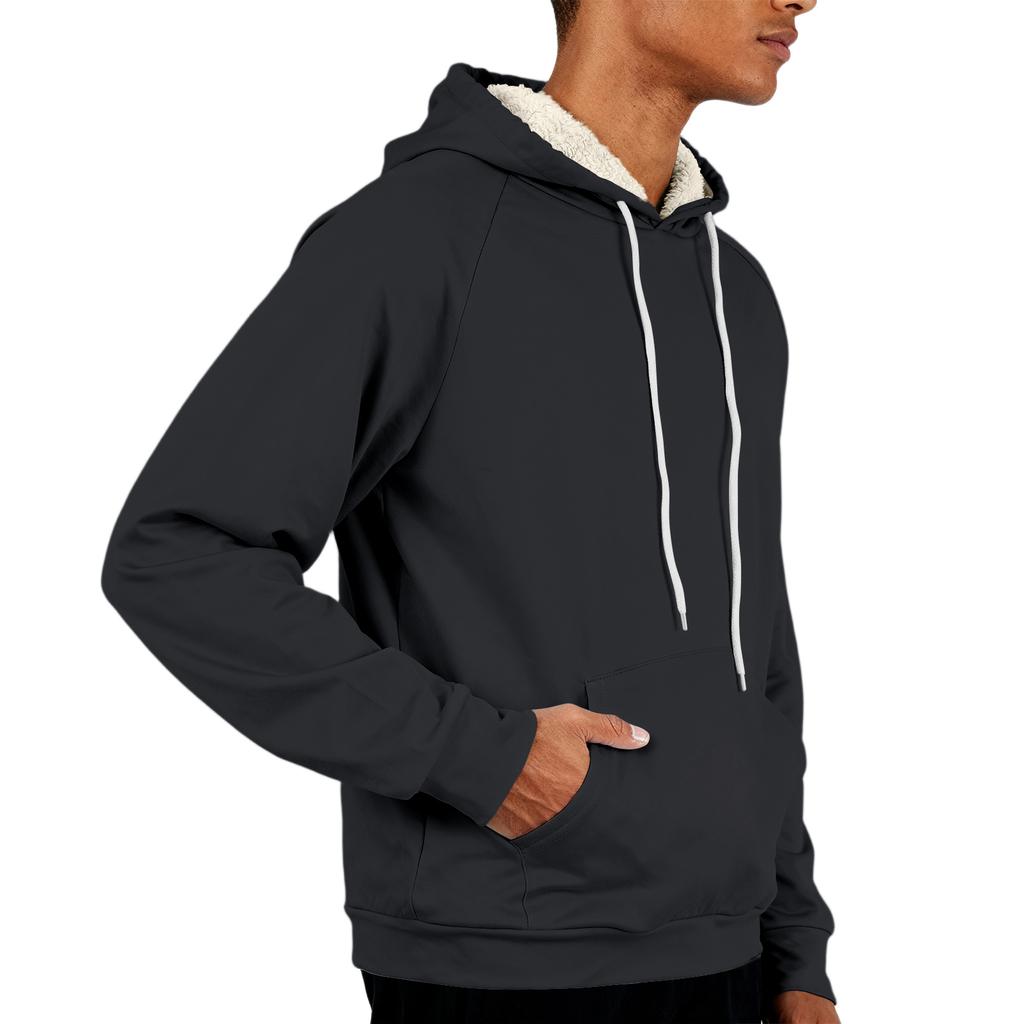 Men's Casual Long-Sleeve Fleece Hoodie With Pockets