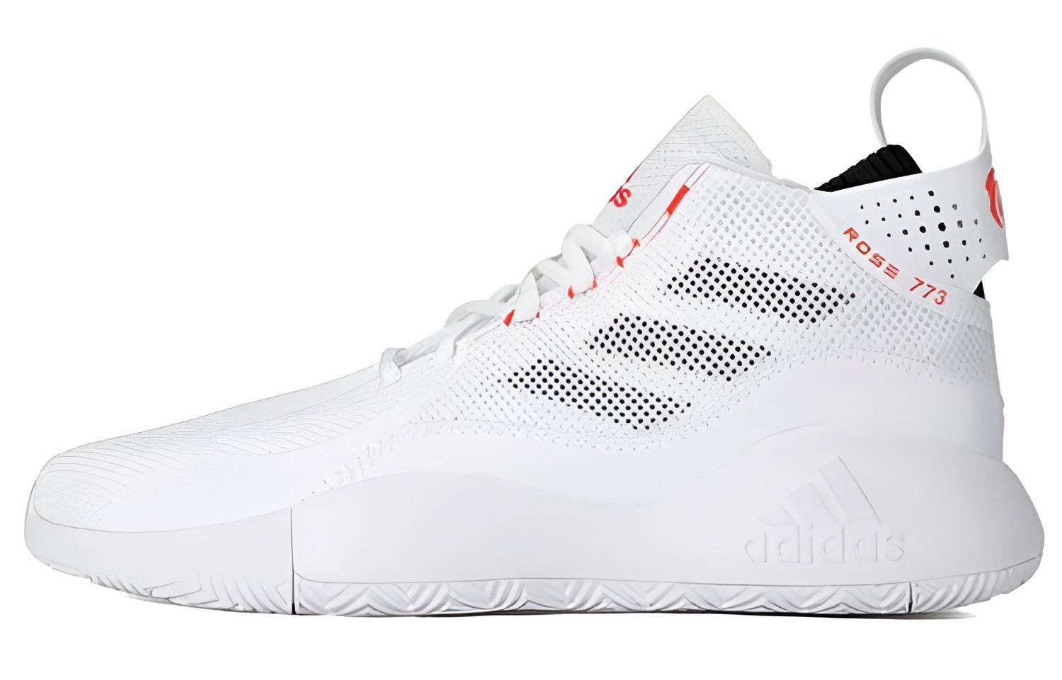 

D Rose 773 Adidas 2020 White Solar Red FW8657 39⅓