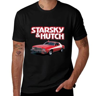 Starsky and Hutch TShirt T Shirts for Man Graphic Tees T Shirts with Prints T Shirts for Man Pack White TShirt