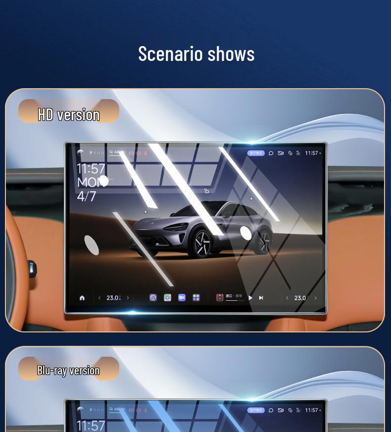 Xiaomi YU7 Central Control Screen Tempered Film & Decorative Rear Row Protective Accessory