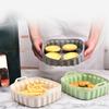 High Temperatures Resistant Silicone Baking Tray for Air Fryers Nonstick Oven Mat Microwave Chicken Pans Accessories
