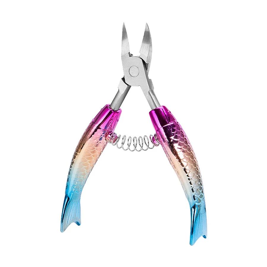 

Colorful Stainless Steel Eagle Nose Pliers Dead Skin Nail Clippers Double Spring Nail Groove Pliers Nail Enhancement And Toe