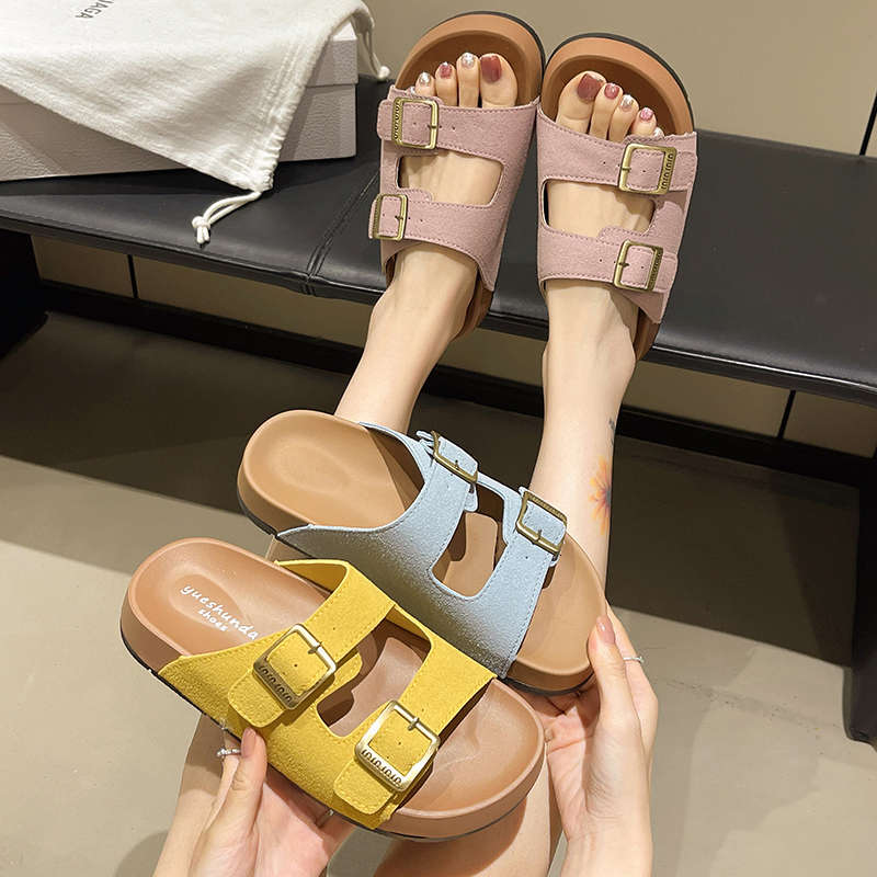 Fashion Shoes Slippers Casual Platform Summer Clogs Woman Pantofle Slides Luxury Beach 2025 Soft Fashion Concise Leisure Slippers Casual
