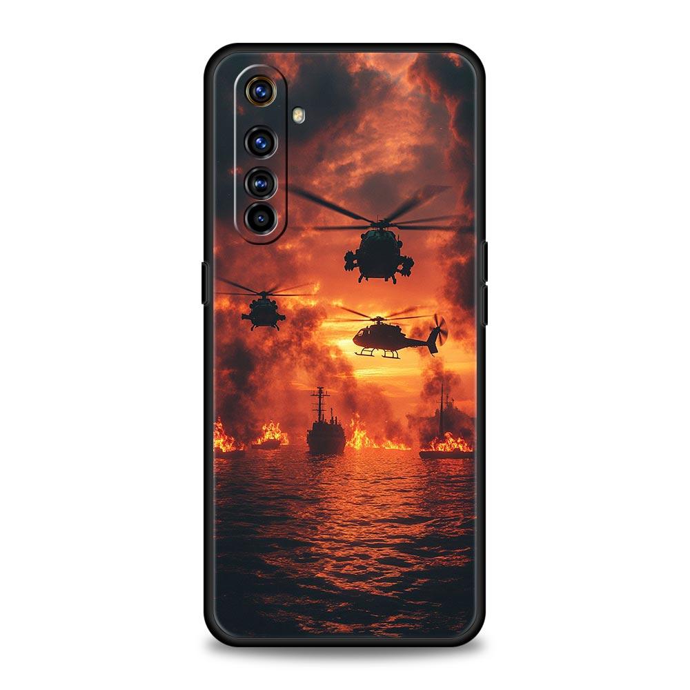 Aircraft Airplane Cool Phone Case For Realme 12 11 10 9 8 5G 7 6 GT5 GT3 GT2 Pro Plus C21 C11 C25 C35 For GT Neo 2 3 3T 5 Cover