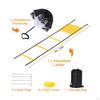 11 Pieces Agility Ladder and Cone Set Includes Carrying Bag Footwork Training Equipment