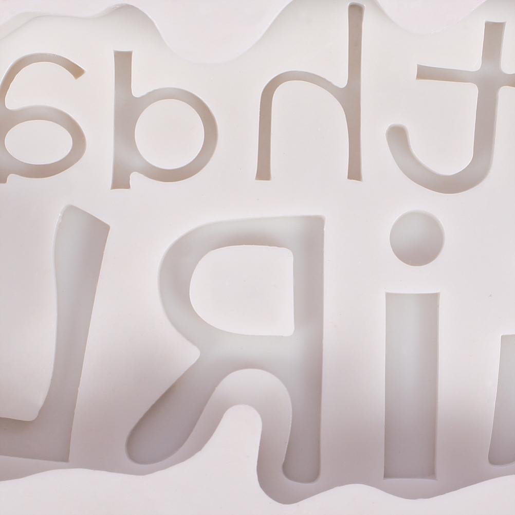 Forma do ciasta na urodziny Silikonowa forma z literami Narzędzie do pieczenia DIY Czekoladki Cukierki Ciastka Puddingi