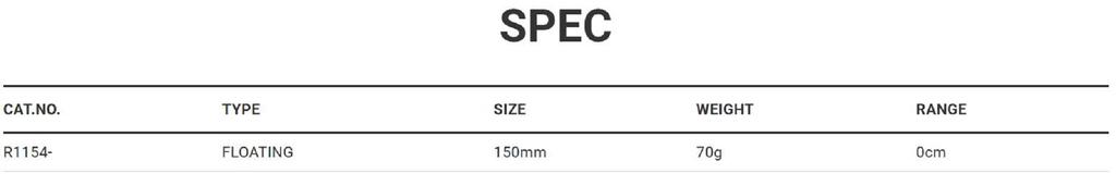 Yo Zuri Bull Pop 150 Mm Floating Lure R1154-CHBL (3964)