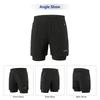 Lixada Men 2 In 1 Running Shorts Quick Drying Breathable Active Training Exercise Jogging Marathon Cycle Shorts