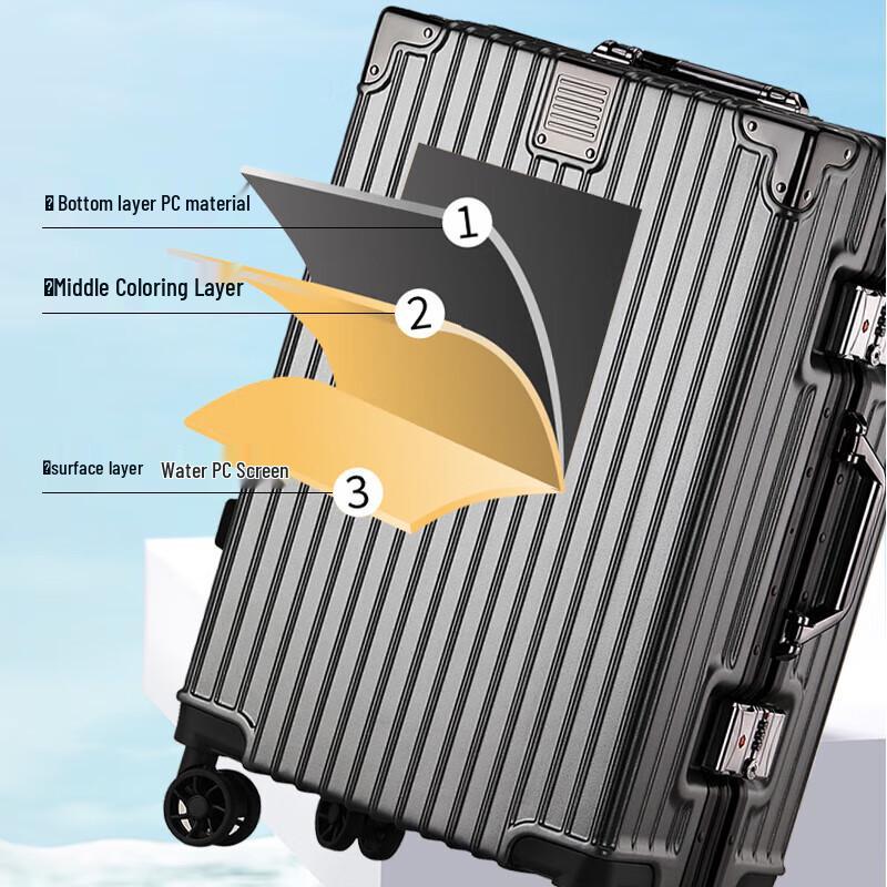 Churong Aluminum Frame Trolley Luggage