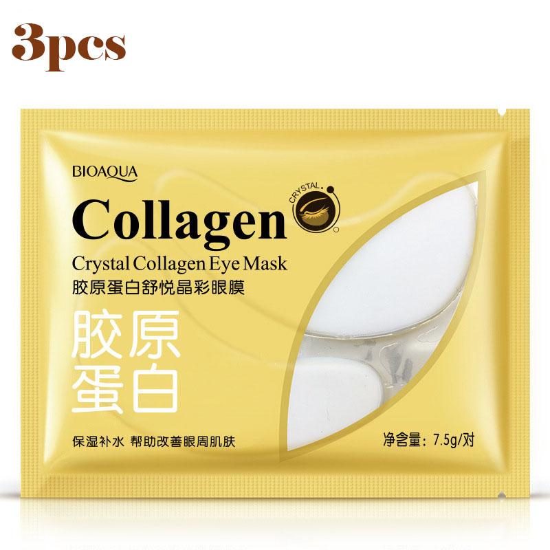 

Коллагеновая успокаивающая маска для глаз Crystal Color Питательная, увлажняющая и увлажняющая маска для глаз 3pcs