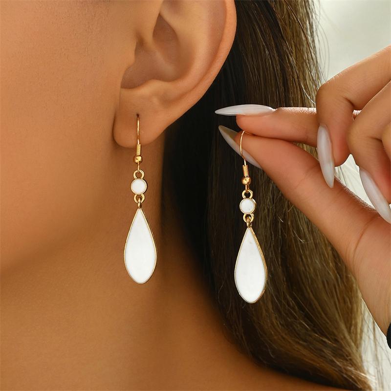 Эмалевые Длинные Серьги-Капли Белого Цвета для Женщин Преувеличенное Перо Ареты Бринкос Свадебные Вечеринки Украшения