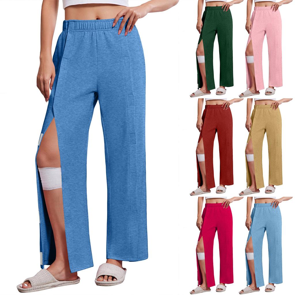 Damen - Auswärtshose mit Seitentaschen für Hüfte, Knie und Bein, leicht zugänglich, Sportliche Hose