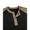 Men's Casual Base Layer Sportswear, Men's Color-blocked Round-neck Short-sleeved T-shirt Top