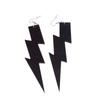 Statement Shiny Glitter Lightning Acrylic Drop Earrings For Women Punk Long Pendant Dangle Earrings Fashion Jewelry Accessories