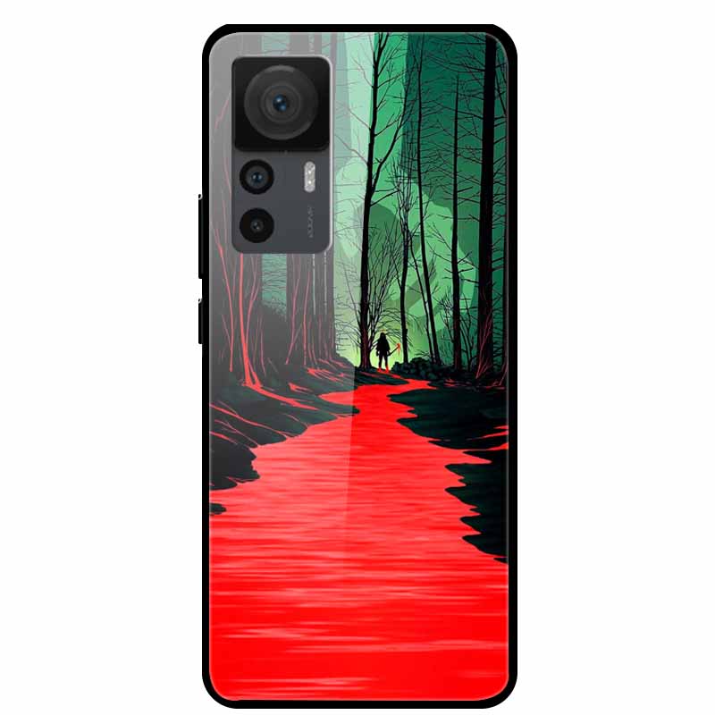 For Xiaomi 12T Cases 12T Pro Luxury Tempered Glass Hard Back Covers For Xiaomi 12T Pro Phone Cases Capa Fundas Xiaomi 12T Coques