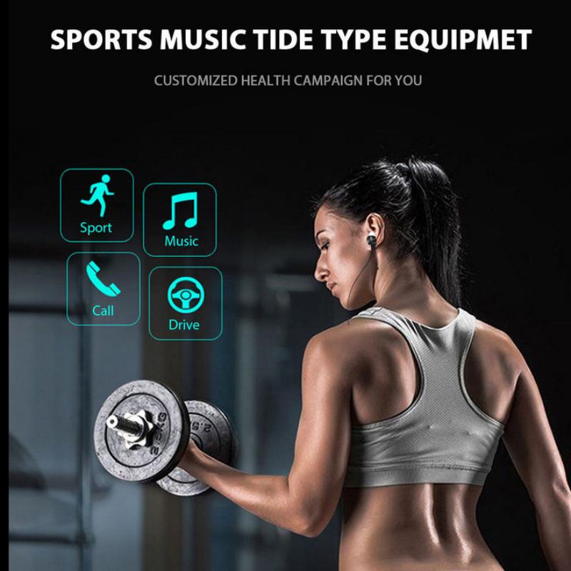XT11 sports earphones in ear wireless neckband magnetic headphones waterproof earbuds stereo music Bluetooth headset with mic