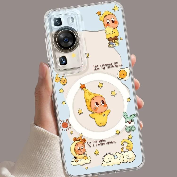Applicable To Huawei Pura90promax Mobile Phone Case P80 Cloud Doll 70ultra Magnetic Suction 90 with Bracket 80 Sets