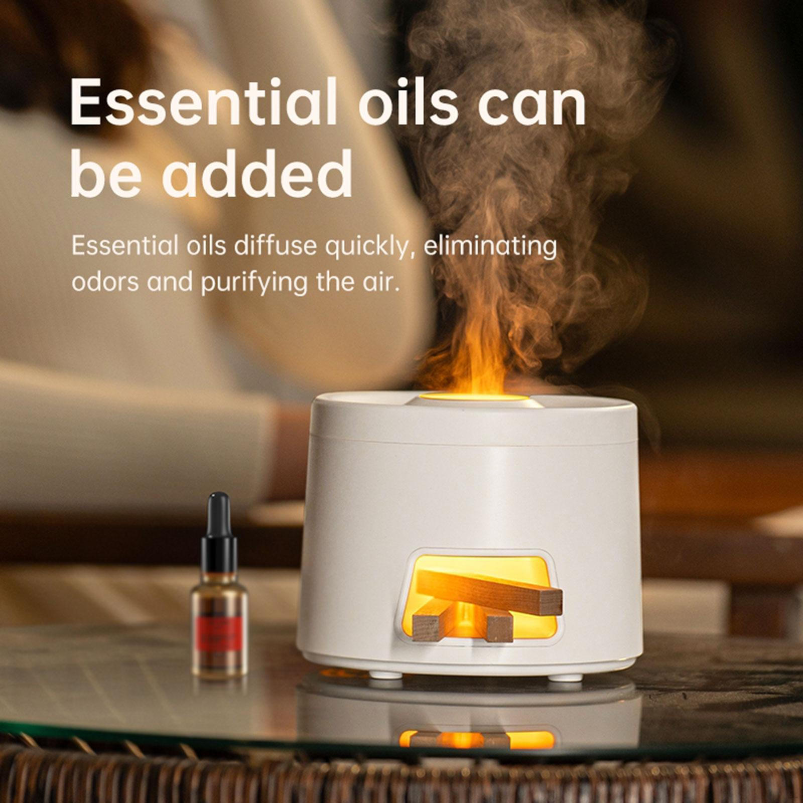 Essential Oils Diffuser Air Humidifier Auto Shut Off Nightlight Portable Mist Aroma белый