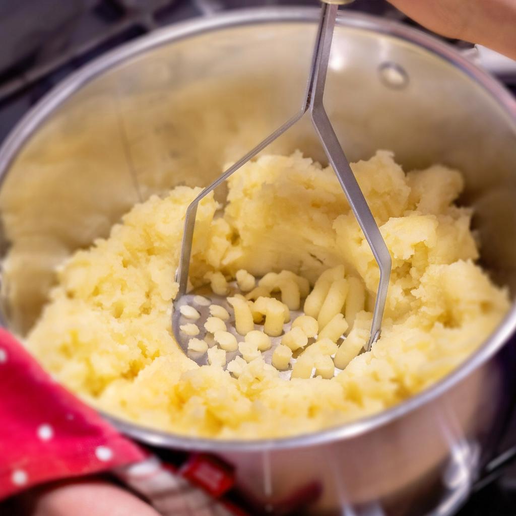 KADAX Tłuczek Do Ziemniaków Ubijak Praska Stalowy Ugniatacz Puree Stalowy