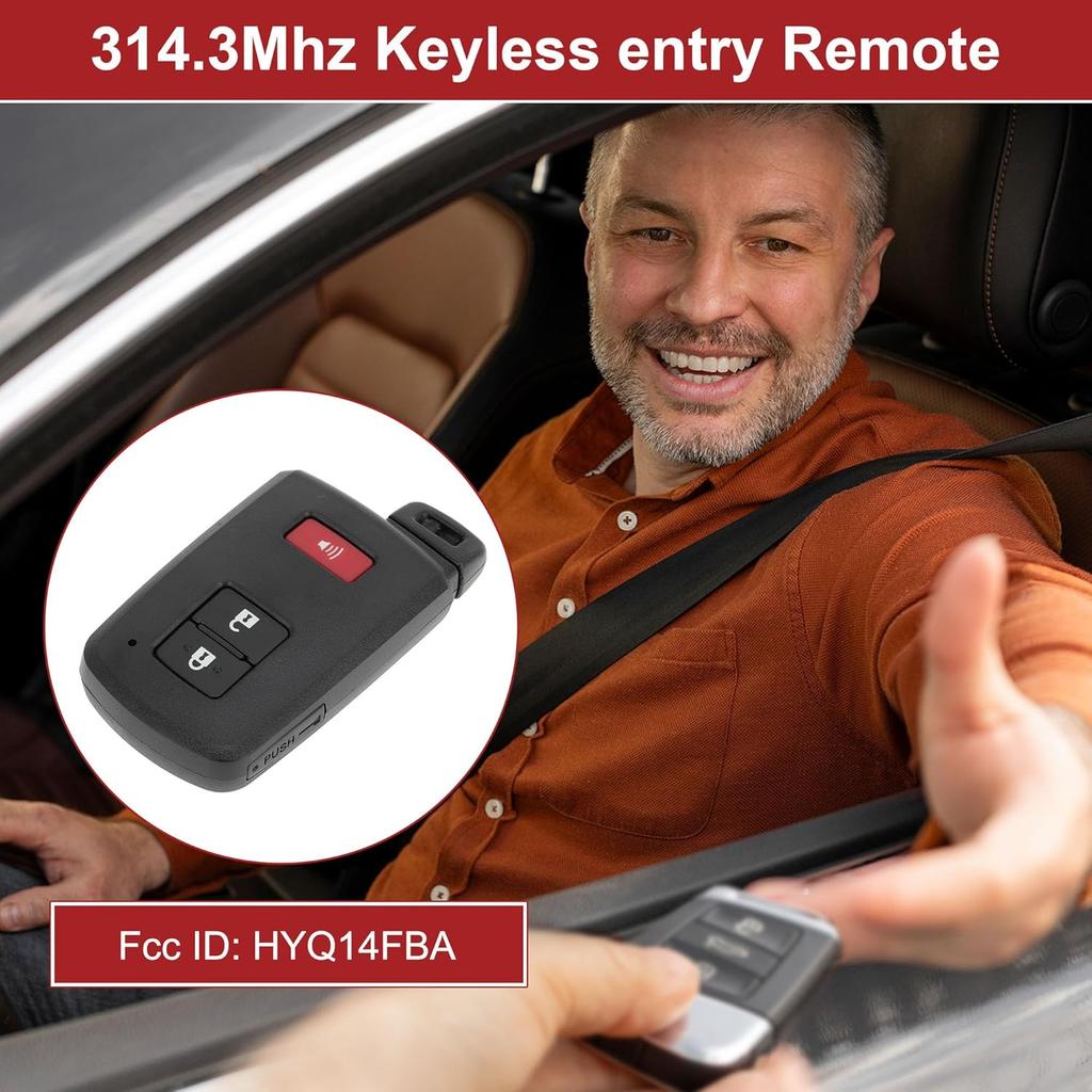 ACROPIX HYQ14FBA 314.3MHz Keyless Entry Remote Key Fob for Toyota Highlander 2017-2019 for Toyota Tacoma 2015-2019 8A Replacement Car Key