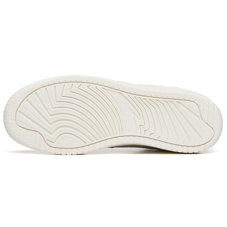 Anta Slip Resistant Abrasion Resistant High top Skateboard Shoes Women's Gray White 922238013-2