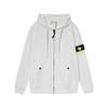 STONE Classic Solid Color Hooded Long-Sleeve Unisex Jacket with Badge – Trendy Island Style for Couples