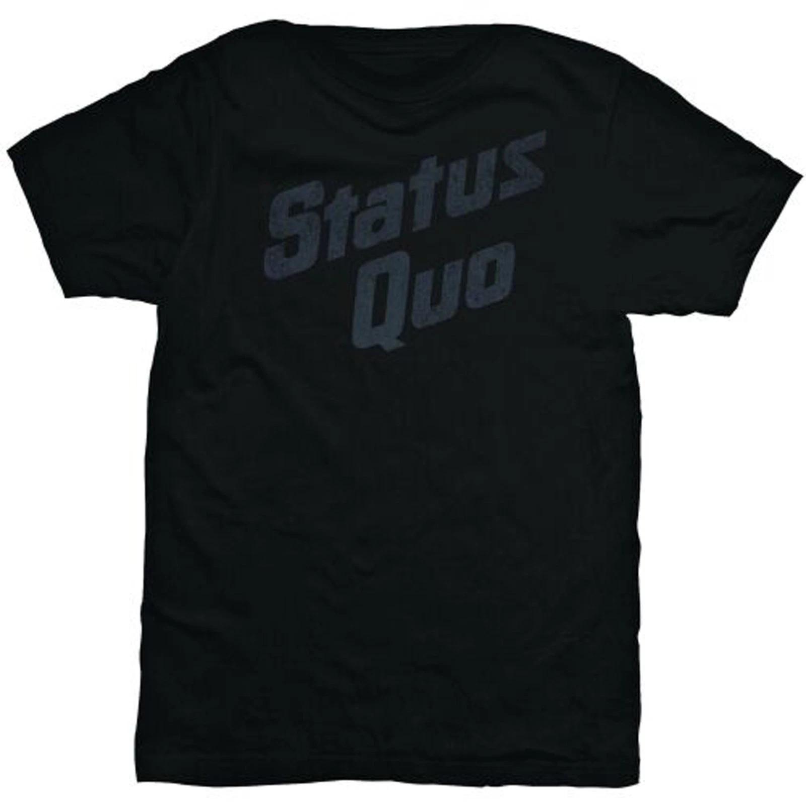 Status Quo Logo Rock Rick Parfitt Francis Rossi Официальная футболка мужская унисекс 3XL