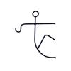 Creative Fisherman Wall Hook Metal Plant Hanger For Indoor Outdoor Decoration Iron Construction Planter Holder