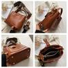 Sac ethnique tendance pour femme - Sac à bandoulière simple et rétro, texture couleur unie et toucher luxueux pour le transport.