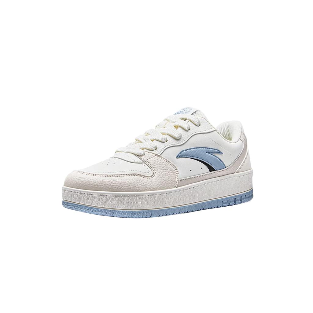 Anta Life Collection Skateboard Shoes Men's Low Top Ivory White/Dusty Blue/Fish Belly White 912638026-4