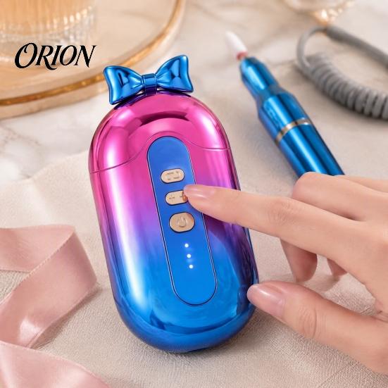 Cordless Nail Polishing Pen Electric Drill Machine with Bit Storage Case, 17000RPM Portable File Tool Kit for Trimming, Professional Manicure Pedicure
