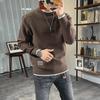 Round Neck Men's Sweater Thickened Sweater Autumn and Winter Men's Wear Warm All-Matching Sweater Slim Bottoming Fashion Brand Cotton Knitwear