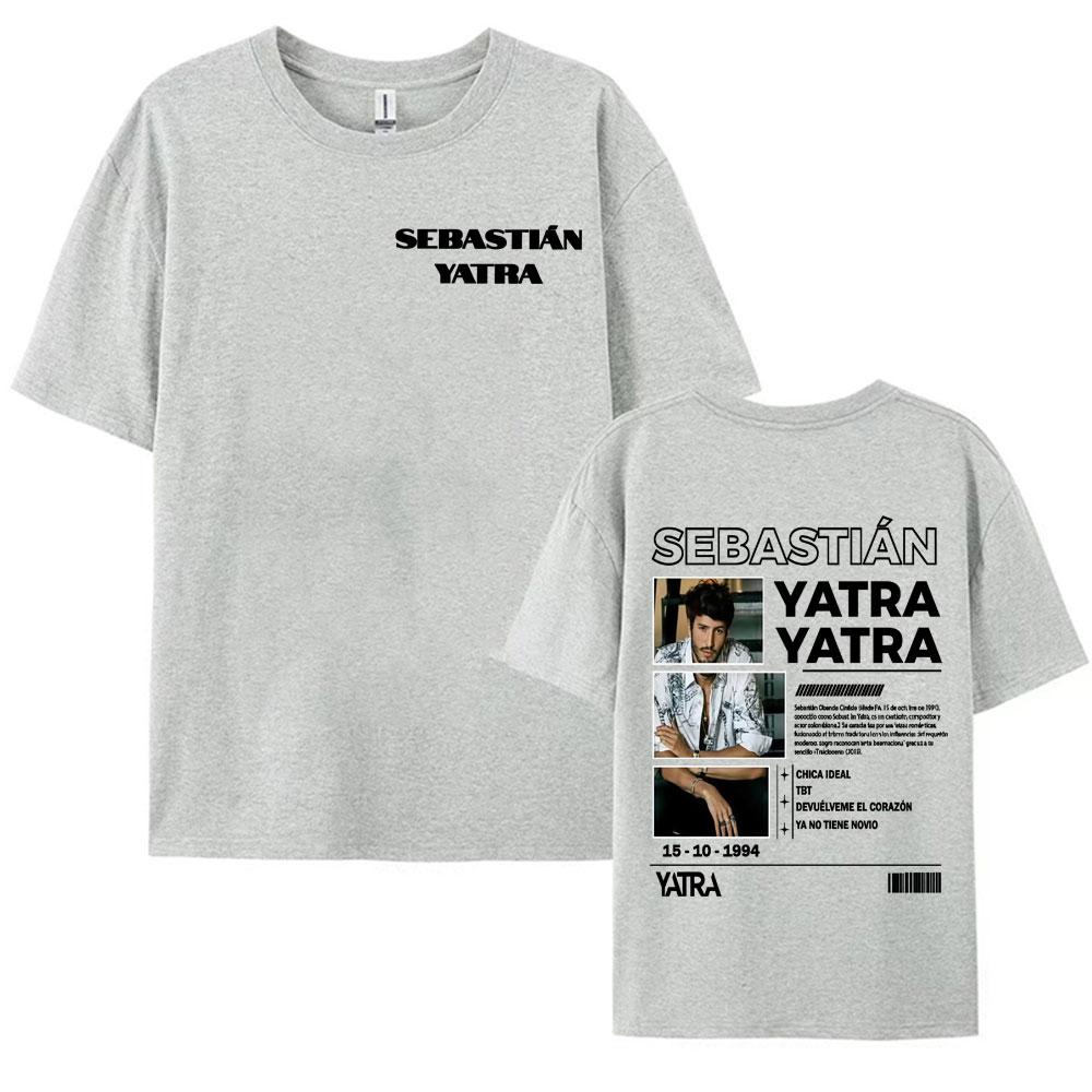 Singer SEBASTIAN YATRA Milagro 2025 Graphics Tshirts for Men Vintage Casual Comfort ONeck T Shirt Fashion Short Sleeve Tshirt