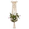 Handgewebte Hanfseilpflanzen Blumentopf Hängekorbhalter Netz Gartendeko