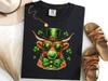 Highland Cow St Patricks Day Shirt, Bubble Gum Cow Paddys Day Tee, Highland Cow Lover Gift