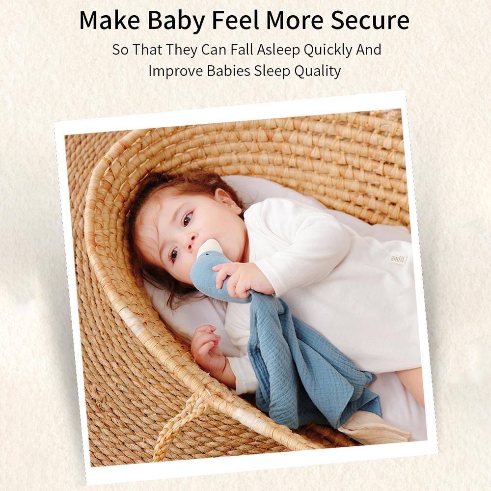 Bebekler için Sevimli Hayvan Güvenlik Battaniyeleri Yumuşak Pamuklu Loveys Bebekler için Yatıştırıcı Havlu Unisex