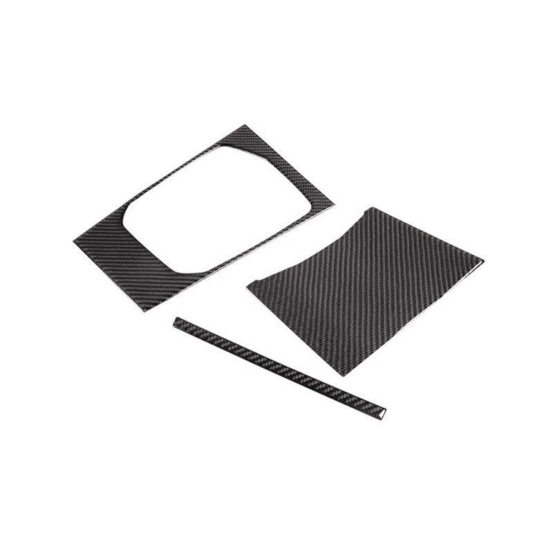 For BMW 3 Series G20 G28    LHD Car Styling Soft Carbon Fiber Center Console Gear Shift Panel Cover Frame Trim