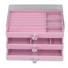 Acrylic Jewelry   3 Drawers Storage Box Transparent Jewelry Display Stand rrings Necklace Holder Case