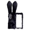 For Samsung Galaxy Z Fold7 5G Case Bunny Ears Winter Plush Hard PC Phone Cover