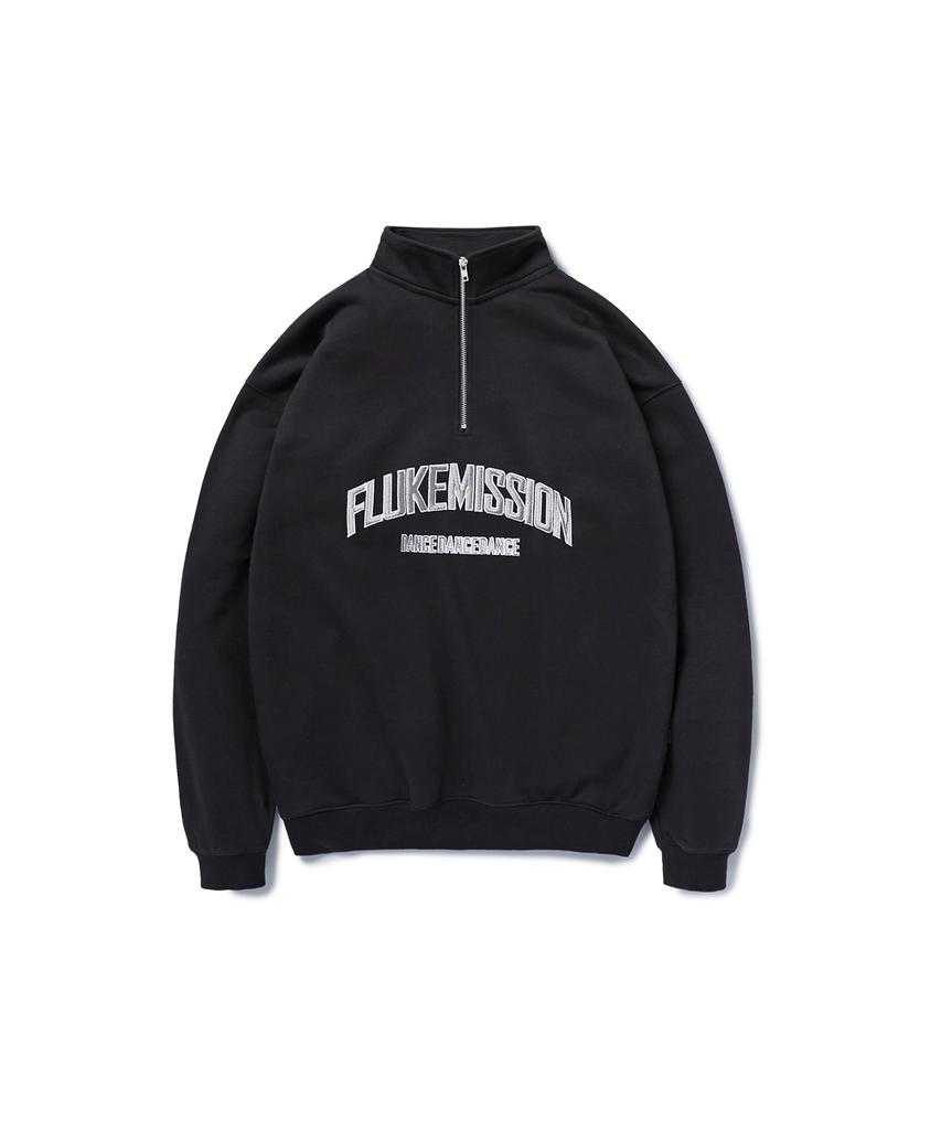 Peullukeu Mission Half-Zip Sweatshirt Black Fzt1028