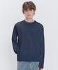 PSSHOPPER Layered Inner Cropped Long Sleeve T-Shirt [Navy]