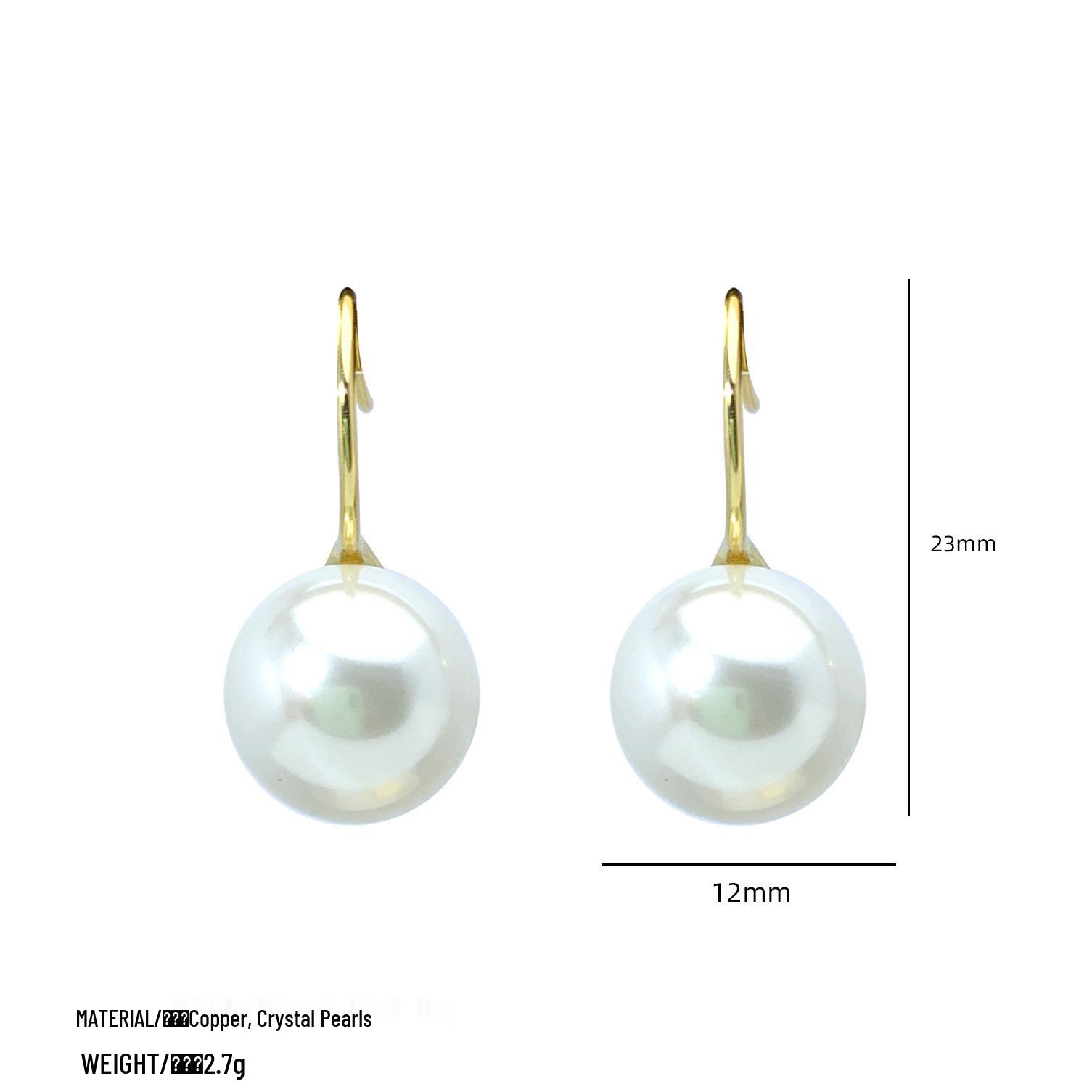 

Элегантные туфли на высоком каблуке цвета французский серый с жемчужными серьгами для женщин - Изысканные и роскошные