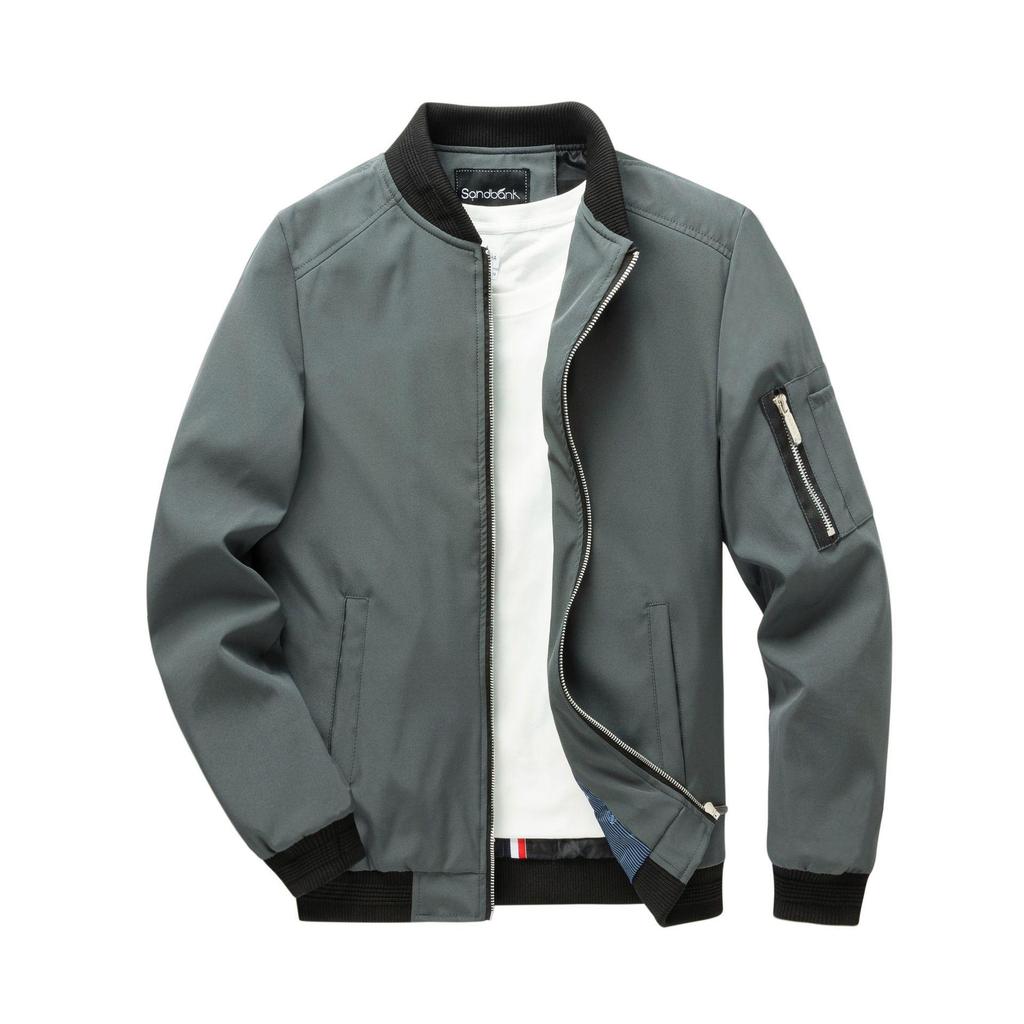 Veste Casual Homme Grande Taille Coupe Ajustée Européenne & Américaine pour Printemps & Automne