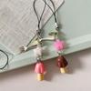 Unique Mushroom Keychain Mobile Chain Creative Phone Jewelry Suitable for Car Key Decoration and Style Enhancement