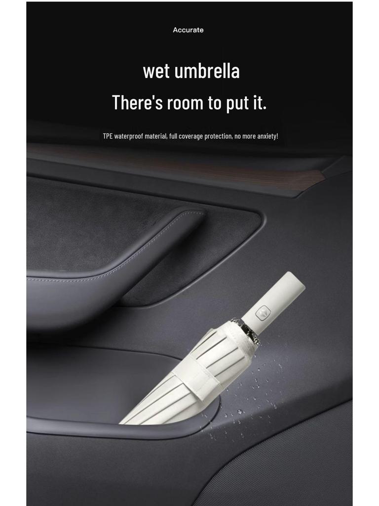 Tesla Model Y/3 Verbesserte Türablagebox & Schlitzmatten-Set