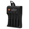 Akkuladegerät DC4.2V 4 Schacht Wiederaufladbare Bucht mit USB-Kabel Passend für 3.7V Liion